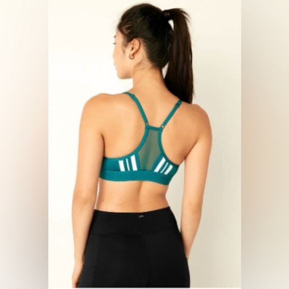Victoria's Secret PINK Lightly Lined Low Impact Sports Bra Bright Blue Racerback - Picture 4 of 9
